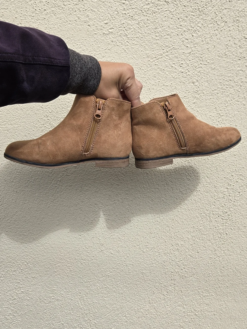 Cat & Jack Toddler Girls' Suede Ankle Booties in Tan
